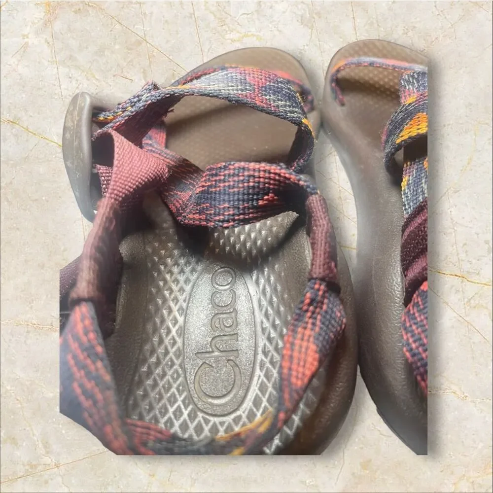 Chaco Kids Multicolor Z/1 Ecotread Ohkurr Strappy Basket Weave Sandal Size 2